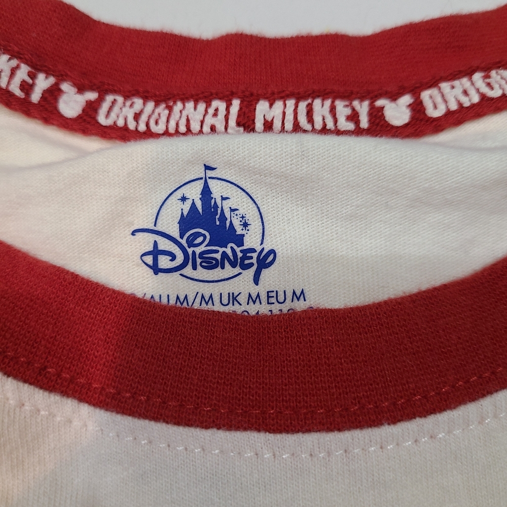 Disney Original Mickey Mouse Cream and Red T-Shirt in Unisex Medium - Picture 3 of 6